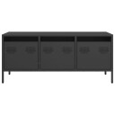  TV-benk svart 101,5x39x43,5 cm kaldvalset stål 8721102929830