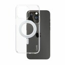 CARE by PanzerGlass Gjennomsiktig Mobildeksel med Sølv Kickstand og MagSafe for iPhone 15 Pro Max