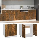 vidaXL Underskap til vask r?kt eik 80x46x81,5 cm konstruert tre