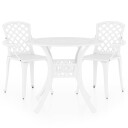  Bistrosett 3 deler støpt aluminium hvit 3070585