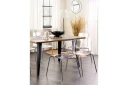 Bankettstol Beliani Silerton set om 2 Transparent -