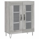 vidaXL Skjenk grå sonoma 69,5x34x90 cm konstruert tre