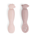 Done By Deer Learning Spoon Set Skjeer 2 Pakk Tiny Farm Powder