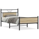  Sengeramme uten madrass sonoma eik 100x190 cm konstruert tre 4106974