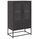  Highboard svart 68x39x111,5 cm stål 8721158371966