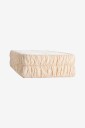 Ellos Home   Sengetrekk Candice Elastic 40 cm i lin   Hvit