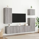 vidaXL Veggmonterte TV-benker 2 stk grå sonoma 80x30x41 cm 8721012255470