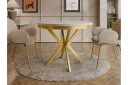 Sereth Matbord 90 cm Rund - Beige/Gull