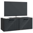  Vegghengt TV skap Svart 78,5 x 31 x 30 cm Konstruert tre
