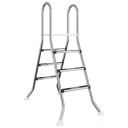 vidaXL Stige til over bakken basseng 100 cm 3 Step Rustfritt Stål 304