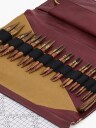 KnitPro Ginger Deluxe Korte Utskiftbart Rundpinnesett Bjørk 40-50cm 3,