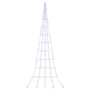  LED juletre med 276 LED med jordspyd Blå 511 cm Metall
