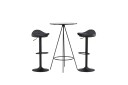 Venture Home Bistro Spisegruppe 60 cm Rund med 2 Adesto Stoler   Sort