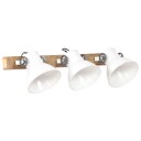 vidaXL Industriell vegglampe hvit 65x25 cm E27