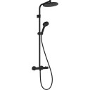 Hansgrohe Activera S Showerpipe 240 dusjset, vannbesparende, matt sort