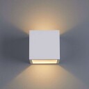 Lindby Firkantet LED-vegglampe Marita av gips