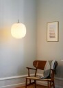 Louis Poulsen - VL45 Radiohus Pendel Ø250 V3 Messing/Glossy White Opal - Lampemesteren