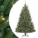  Kunstig sammensatt juletre grønn 180 cm PVC og metall