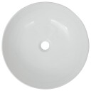 Servant rund keramisk hvit 41,5x13,5 cm