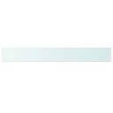 vidaXL Hyllepaneler 2 stk klart glass 100x12 cm