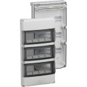 Spelsberg Fordelingsskap IP65 AK 36 Basismodul 3x12 Med PE/N-Terminal Grå