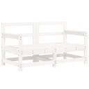  Utendørs hjørnesofaer 2 stk hvit heltre furu 825507