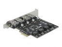 Delock PCIe USB 3.2 Gen1 Adapter 4 Port 90509