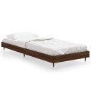 vidaXL Sengeramme brun eik 75x190 cm konstruert tre
