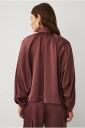 Ellos Collection   Blusejakke i sateng   Brun