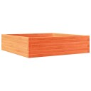 Hageplantekasse voksbrun 90x90x23 cm heltre furu