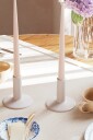 DeluxeHomeart LED Taper Candle Shiny 2 2x28 cm 2 stk Rosa
