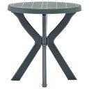 vidaXL Bistrobord grønn Ø70 cm plast