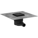 Hansgrohe Raindrain Brilliance Komplett Sluk 100 mm Matt Sort