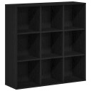vidaXL Bokskap svart eik 98x29x97,5 cm konstruert tre