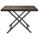 vidaXL Sammenleggbart bord brun 45x35x32 cm polyrotting