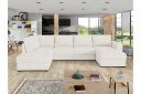 Taberk Sofa med Sjeselong og Divan 4 seter   Hvit