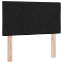  Hodegavl med Diamantblokkdesign Svart 80 cm Stoff
