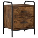 vidaXL Nattbordskap 2 stk. Røkt Eik 40 x 30 x 50 cm Konstruert tre