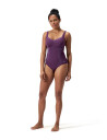 Speedo Womens Speedo Shaping Printed Panel 1 Piece Lunael - Purple - 36