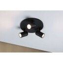 Paulmann Zyli 3 Taklampe IP44 Round Dim. Matt Svart
