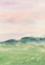 Misty Morning Fields Plakat Plakat / 40x50cm