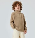 Name It Nesolle genser med halfzip - weathered teak