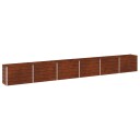 vidaXL Hevet Hagebed Rusten 480 x 40 x 55 cm papp