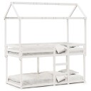  Køyeseng med tak hvit 90x200 cm heltre furu 3282117