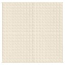 Vidaxl Vektdyne kremhvit 200x200 cm 9 kg stoff