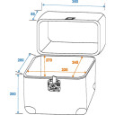 Roadinger Record Case Alu 75/25, Rounded, Bk