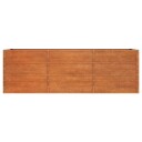 vidaXL Plantekasse grå 240x80x77 cm cortenstål