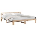  Naturlig Furu Sengestamme Naturlig Massivt Furu 180 x 200 cm