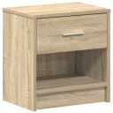  Nattbord med skuff sonoma eik 39x28x41 cm