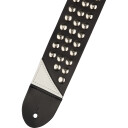 Jackson Stud Leather Strap, Svart, 2.5"